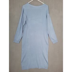 The Drop Women's Suki Rib Midi V-Back Dress Medium